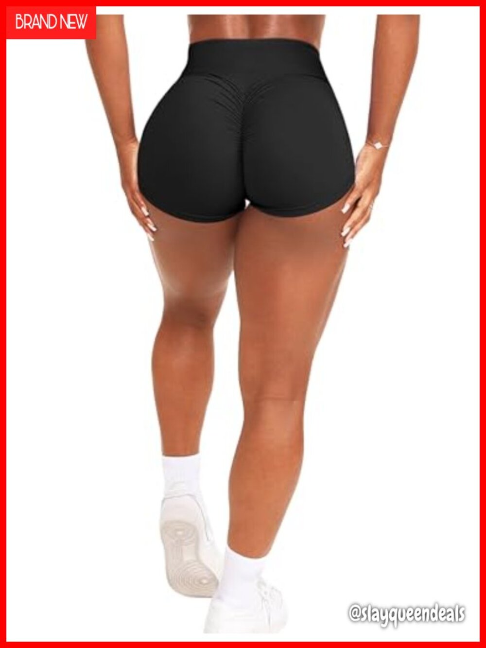High Waisted Scrunch Butt Gym Shorts Compression Biker Workout